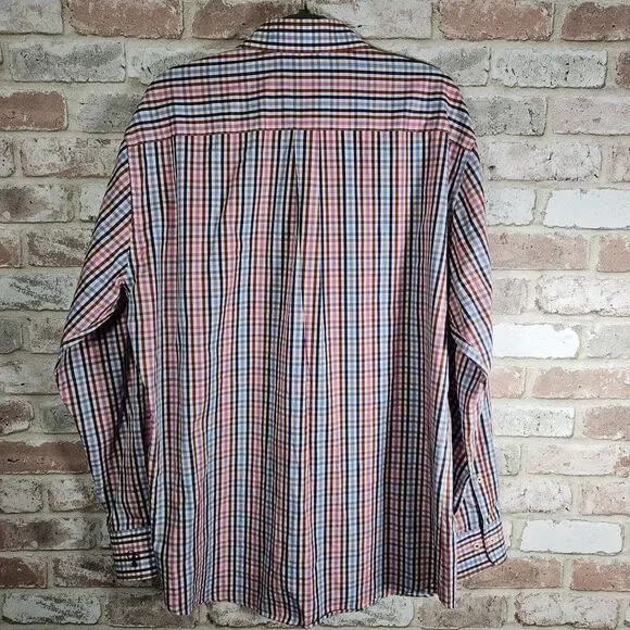 Peter Millar Men's Seaside Finish Long Sleeve‎ Shirt XL - Picture 3 of 9